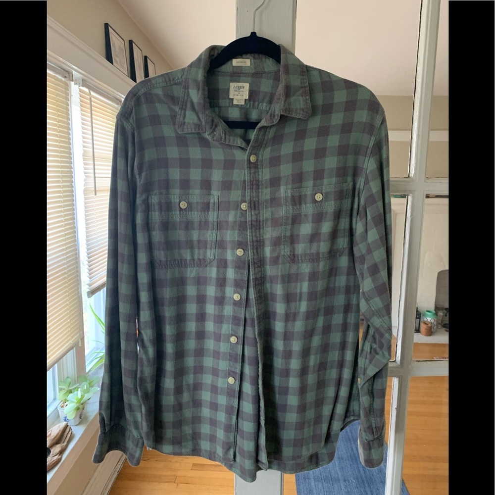J.Crew Flannel Checkered Button Up Shirt